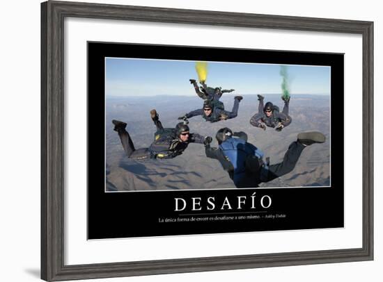 Reto. Cita Inspiradora Y Póster Motivacional-null-Framed Photographic Print