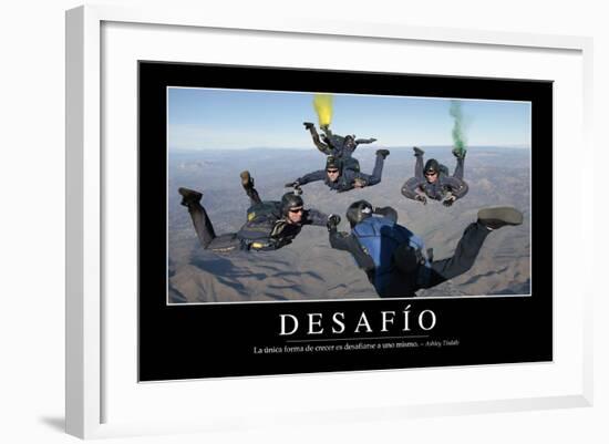 Reto. Cita Inspiradora Y Póster Motivacional-null-Framed Photographic Print