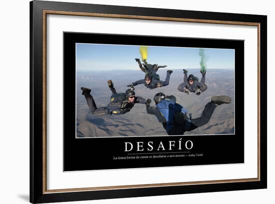 Reto. Cita Inspiradora Y Póster Motivacional-null-Framed Photographic Print