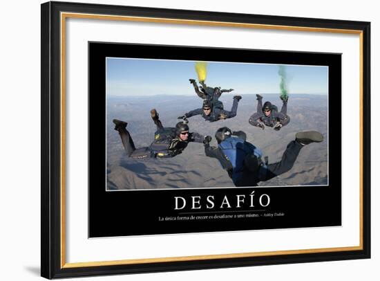 Reto. Cita Inspiradora Y Póster Motivacional-null-Framed Photographic Print