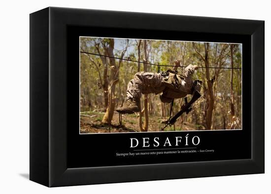 Reto. Cita Inspiradora Y Póster Motivacional-null-Framed Premier Image Canvas