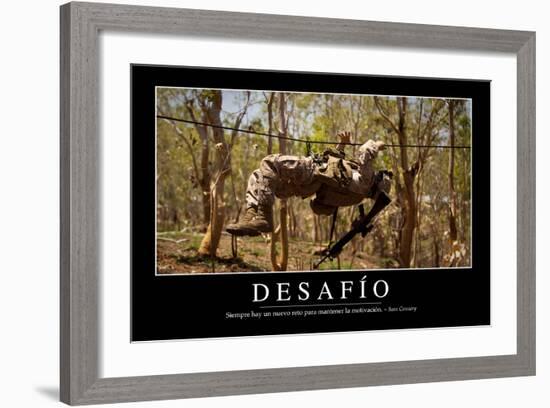 Reto. Cita Inspiradora Y Póster Motivacional-null-Framed Photographic Print