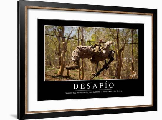 Reto. Cita Inspiradora Y Póster Motivacional-null-Framed Photographic Print