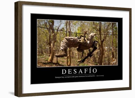 Reto. Cita Inspiradora Y Póster Motivacional-null-Framed Photographic Print