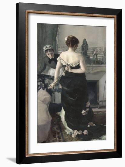 Retour du bal-Alfred Roll-Framed Giclee Print