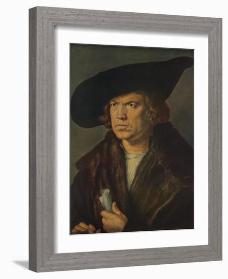 'Retrato de Hans Imhoff', (Portrait of Hans Imhoff), 1521, (c1934)-Albrecht Durer-Framed Giclee Print