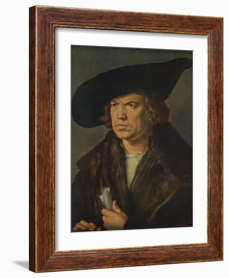 'Retrato de Hans Imhoff', (Portrait of Hans Imhoff), 1521, (c1934)-Albrecht Durer-Framed Giclee Print