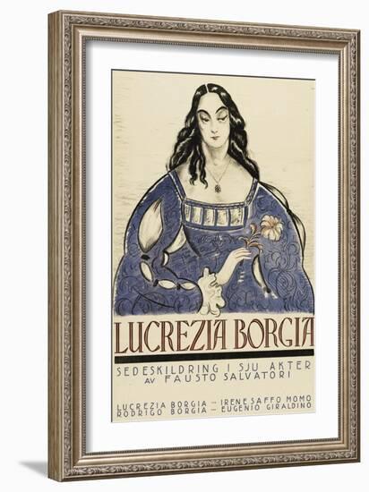 Retribution - Lucretia Borgia-null-Framed Art Print