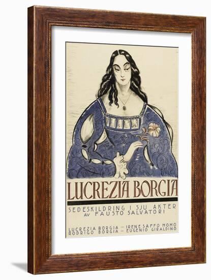 Retribution - Lucretia Borgia-null-Framed Art Print