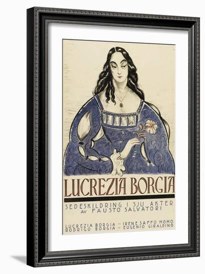 Retribution - Lucretia Borgia-null-Framed Art Print