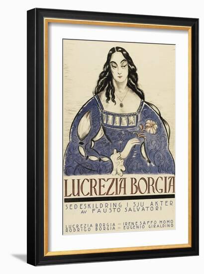 Retribution - Lucretia Borgia-null-Framed Art Print