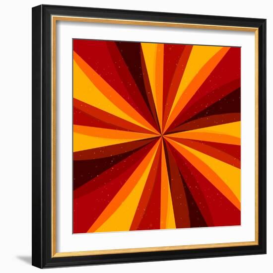 Retro Abstract Background-Blazena-Framed Art Print