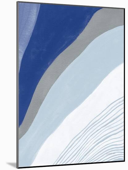 Retro Abstract IV Blue-Danhui Nai-Mounted Art Print