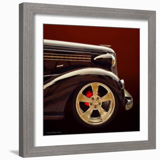 Retro Americana Car Bonnet-Salvatore Elia-Framed Photographic Print