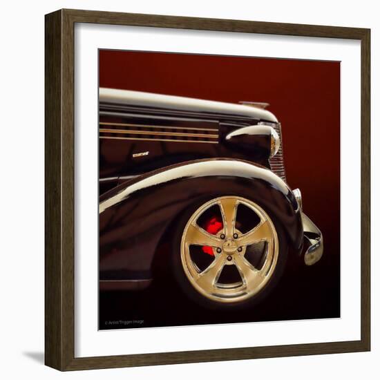 Retro Americana Car Bonnet-Salvatore Elia-Framed Photographic Print