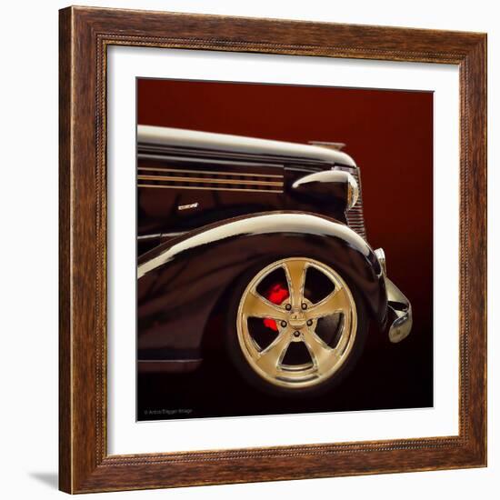 Retro Americana Car Bonnet-Salvatore Elia-Framed Photographic Print