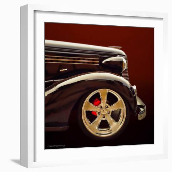 Retro Americana Car Bonnet-Salvatore Elia-Framed Photographic Print