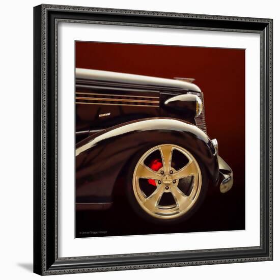 Retro Americana Car Bonnet-Salvatore Elia-Framed Photographic Print