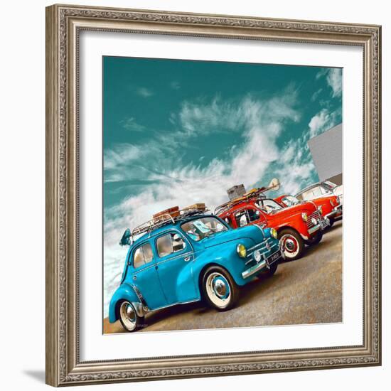 Retro Americana Cars-Salvatore Elia-Framed Photographic Print