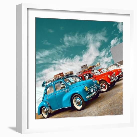 Retro Americana Cars-Salvatore Elia-Framed Photographic Print