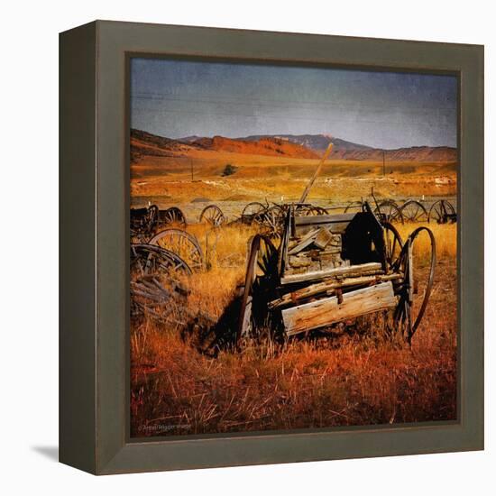 Retro Americana Farming Machinery-Salvatore Elia-Framed Premier Image Canvas