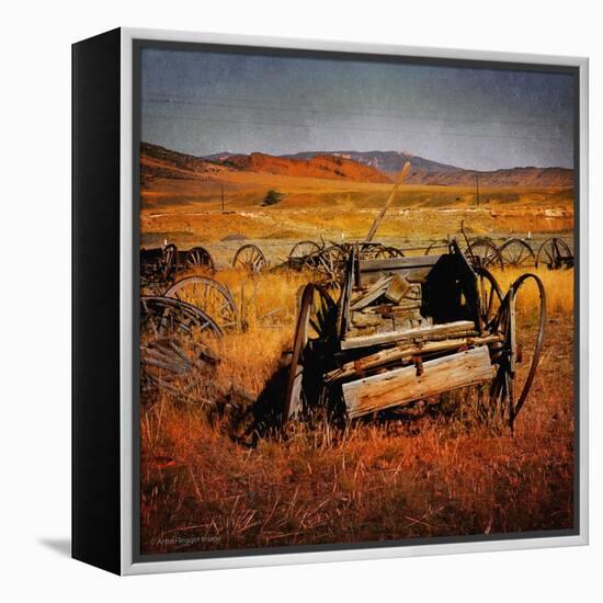 Retro Americana Farming Machinery-Salvatore Elia-Framed Premier Image Canvas