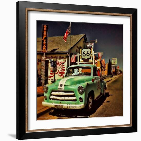 Retro Americana Garage-Salvatore Elia-Framed Photographic Print