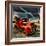 Retro Americana Red Truck-Salvatore Elia-Framed Photographic Print