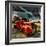 Retro Americana Red Truck-Salvatore Elia-Framed Photographic Print