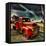 Retro Americana Red Truck-Salvatore Elia-Framed Premier Image Canvas