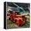 Retro Americana Red Truck-Salvatore Elia-Framed Premier Image Canvas