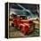 Retro Americana Red Truck-Salvatore Elia-Framed Premier Image Canvas