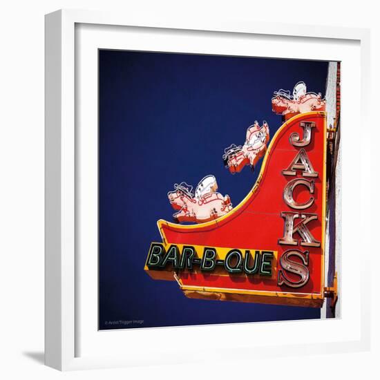 Retro Americana Sign-Salvatore Elia-Framed Photographic Print