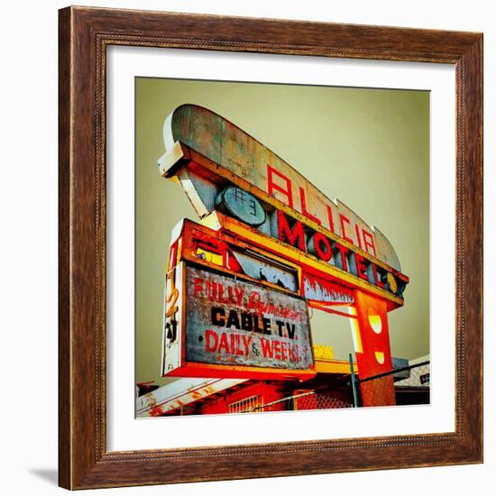 Retro Americana Sign-Salvatore Elia-Framed Photographic Print