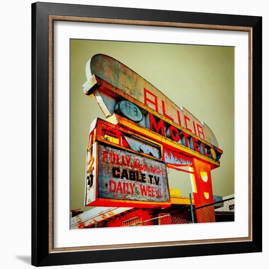 Retro Americana Sign-Salvatore Elia-Framed Photographic Print