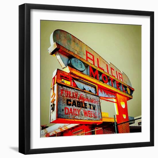 Retro Americana Sign-Salvatore Elia-Framed Photographic Print