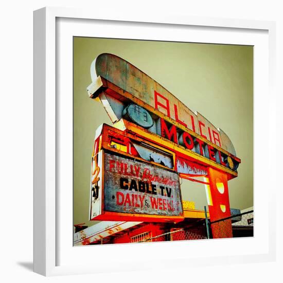 Retro Americana Sign-Salvatore Elia-Framed Photographic Print