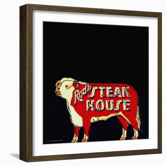 Retro Americana Sign-Salvatore Elia-Framed Photographic Print