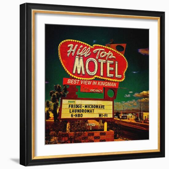 Retro Americana Sign-Salvatore Elia-Framed Photographic Print