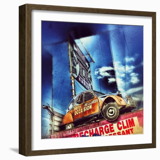 Retro Americana Sign-Salvatore Elia-Framed Photographic Print