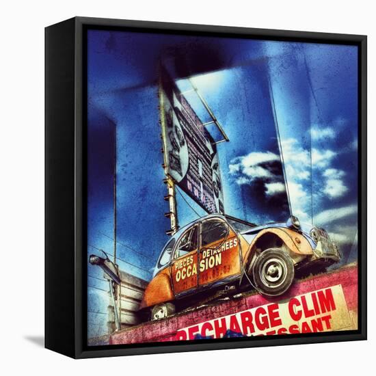 Retro Americana Sign-Salvatore Elia-Framed Premier Image Canvas