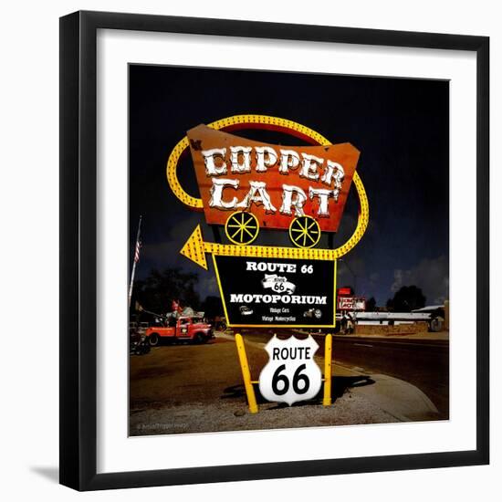 Retro Americana Sign-Salvatore Elia-Framed Photographic Print