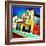 Retro Americana Street Scene with Cinema-Salvatore Elia-Framed Photographic Print