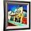 Retro Americana Street Scene with Cinema-Salvatore Elia-Framed Photographic Print