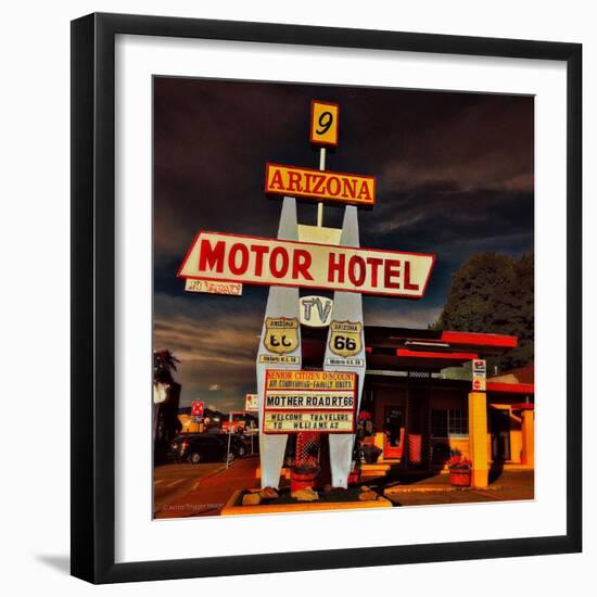 Retro Americana Street Signage-Salvatore Elia-Framed Photographic Print