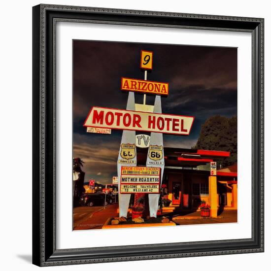 Retro Americana Street Signage-Salvatore Elia-Framed Photographic Print