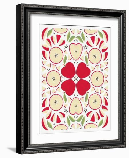Retro Apple Otomi-Elyse DeNeige-Framed Art Print