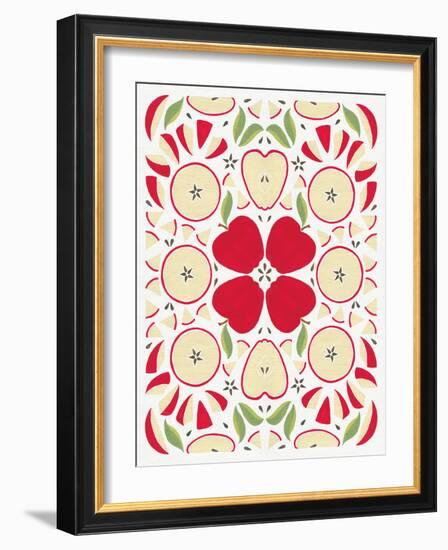 Retro Apple Otomi-Elyse DeNeige-Framed Art Print