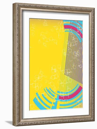 Retro Background-Irmak Akcadogan-Framed Art Print