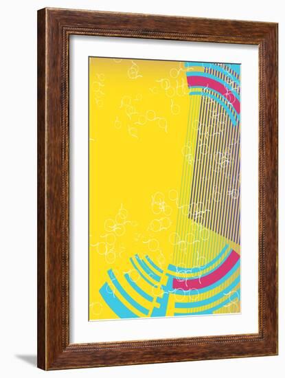 Retro Background-Irmak Akcadogan-Framed Art Print